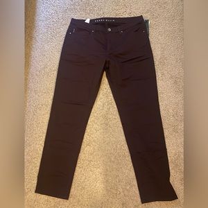 Perry Ellis Burgundy Pants Slim Fit